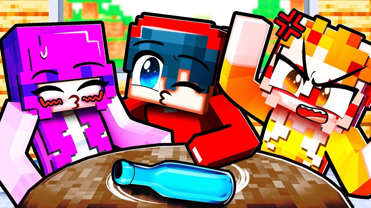 Minecraft but it's SPIN THE BOTTLE With My Crush! - YouTube