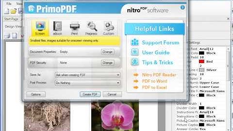 how to make pdf by primopdf