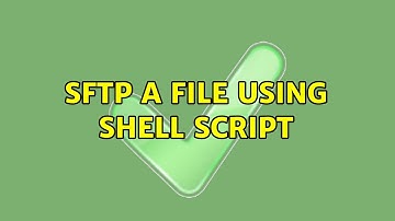 sftp a file using shell script (2 Solutions!!)