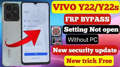 Vivo Y22 / Y22s FRP Unlock Android 13/14 ||  Setting Not Opening ll YT Not Open || New Method 2025 