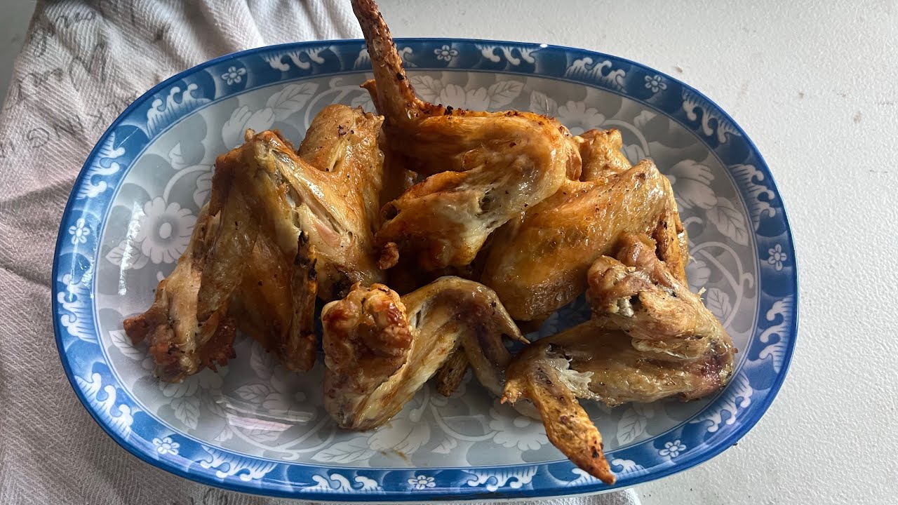 Delicious, easy air fried chicken wings YouTube