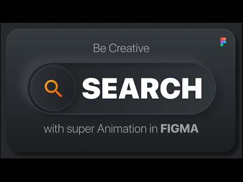 Крутая анимация поиска в #FIGMA   Smart animate search menu
