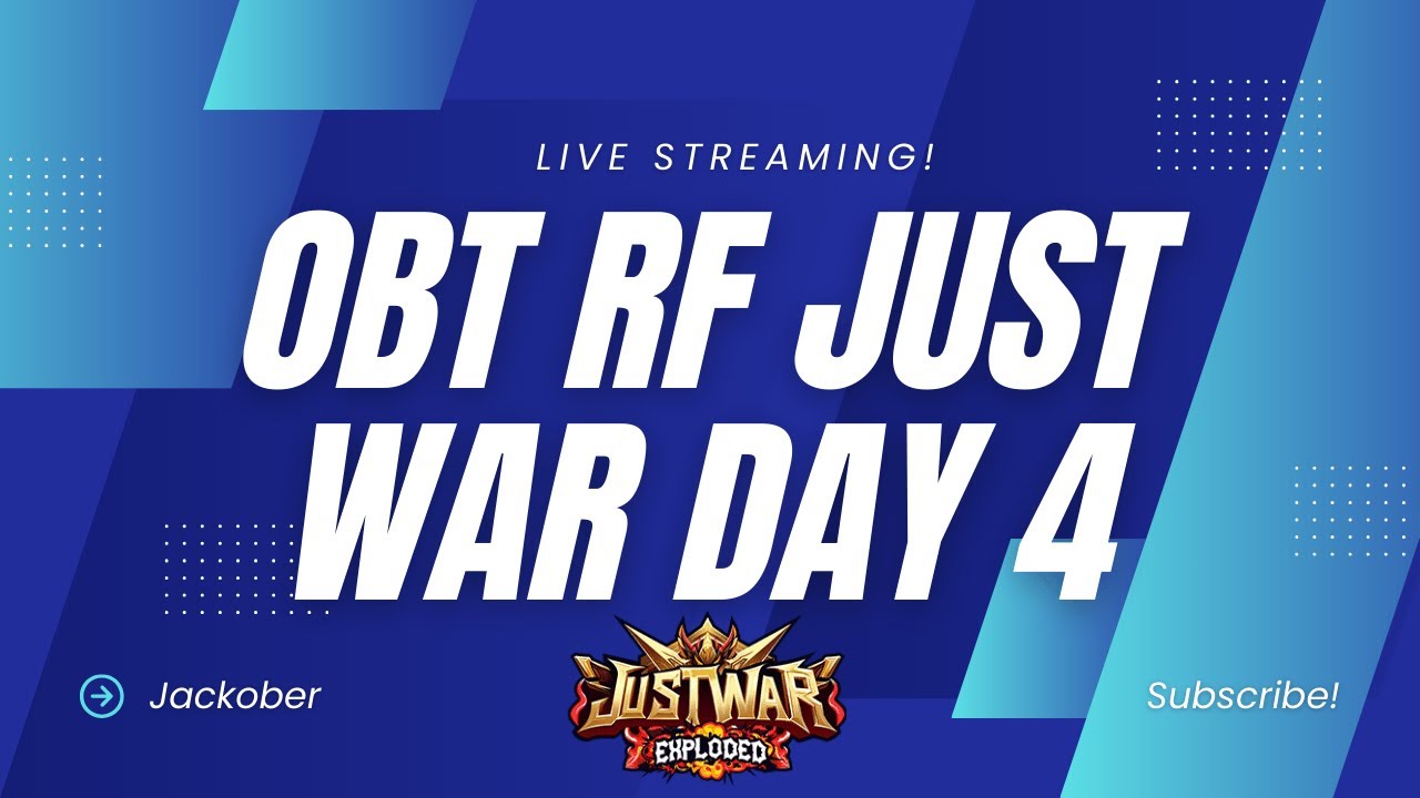 🔴Live OBT DAY 4 RF JUSTWAR CORA, ELANJUT LEVELING!