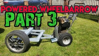 Motorized Tractor Wheelbarrow Build Powered part 3