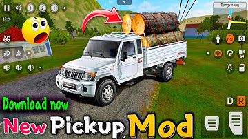 Mahindra Pickup mod for bussid | bolero pickup mod bussid | bus simulator indonesia pickup mod