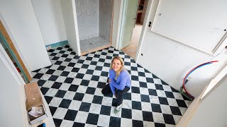 So satisfying to watch talented tiler lay this stunning MARBLE FLOOR