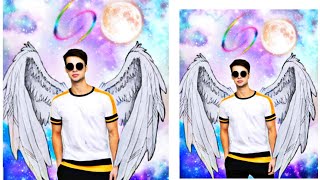 Angel wings photo editing || Angel Photo edit || Angel Ring photo editing || screenshot 2