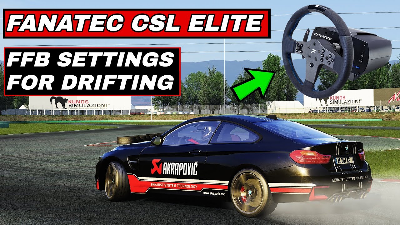 Assetto Corsa Fanatec Csl Elite Force Feedback Settings For Drifting