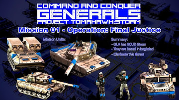 Command & Conquer: Generals - Tomahawk:Storm - USA Campaign Mission 1:Final Justice - Brutal