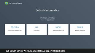 229 Bowen Street, Warragul VIC 3820 | AuPropertyReport.Com