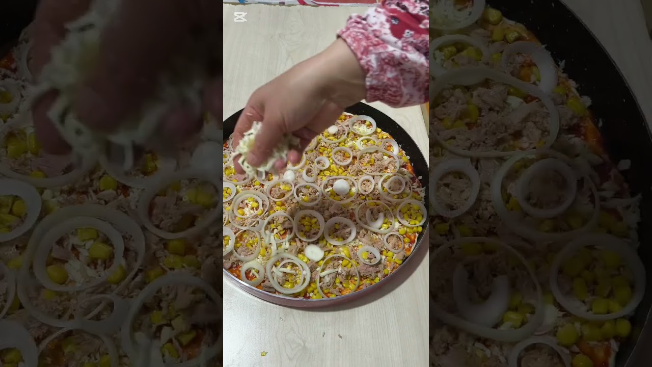 😋 10 Dakikada Hazır Ton Balıklı Pizza | Yumuşacık Hamur, Bol Malzeme!👌