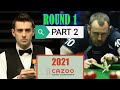 Mark selby vs Mark Williams Championship cazoo 2021 Round 1 Part 2