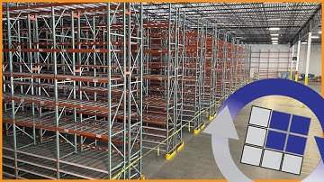 Large Warehouse Pallet Racking Installation - Timelapse | LOGIC MH