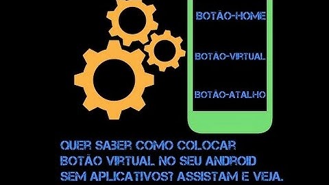 Como colocar o botão virtual no seu android.