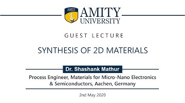 Synthesis of 2D materials