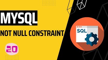 Not Null Constraint and its Practical Implementation in SQL #mysql #sql