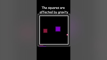What gravity effects should I add? #square #simulation #coding #battle #color #gravity #1v1 #shapes