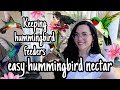 How To Make Hummingbird Nectar | all about keeping hummingbird feeders