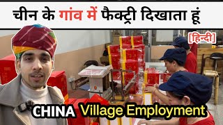 चीन के गाँव की फ़ेक्ट्री दिखाता हूँ village employment in China Niranjan