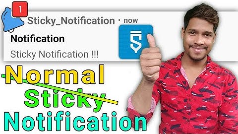 Sticky notification & normal notification Activity  project  in sketchware/Aauraparti