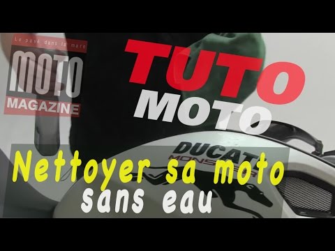 Laver sa moto (1) - comment  nettoyer sa moto sans eau ! Tuto