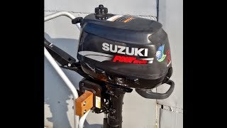 Тест лодочного мотора Suzuki DF5 2014 года привезенного из Японии.