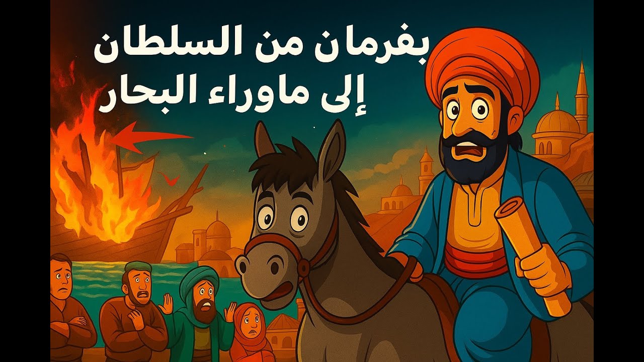 جحا بفرمان من السلطان يذهب إلي ماوراء البحار