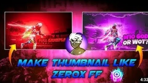 How To Make Thumbnail Like @ZeroxFF  | Zerox FF Jaisa Thumbnail Kaise Banaye @HR.Bunny_