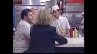 George Wendt, Sam Sianis & Johnny B working at # BillyGoatTavern