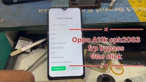 Oppo A11k/A12 (cph2083)android 9 /one click frp bypass oppo/a1k/realme c2/ frp bypass one click 2024