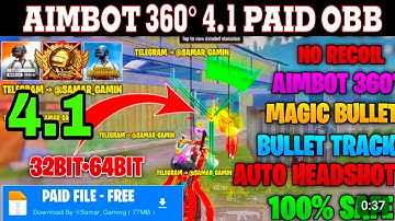 BGMI 4.1 AIMBOT OBB | BGMI 4.1 NO RECOIL CONFIG | BGMI NO RECOIL CONFIG 4.1  [ 100% Safe No Ban ]