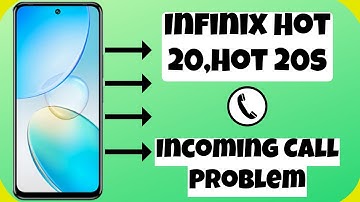 Infinix Hot 20,Hot 20s Incoming Call Problem || Incoming call not showing on display