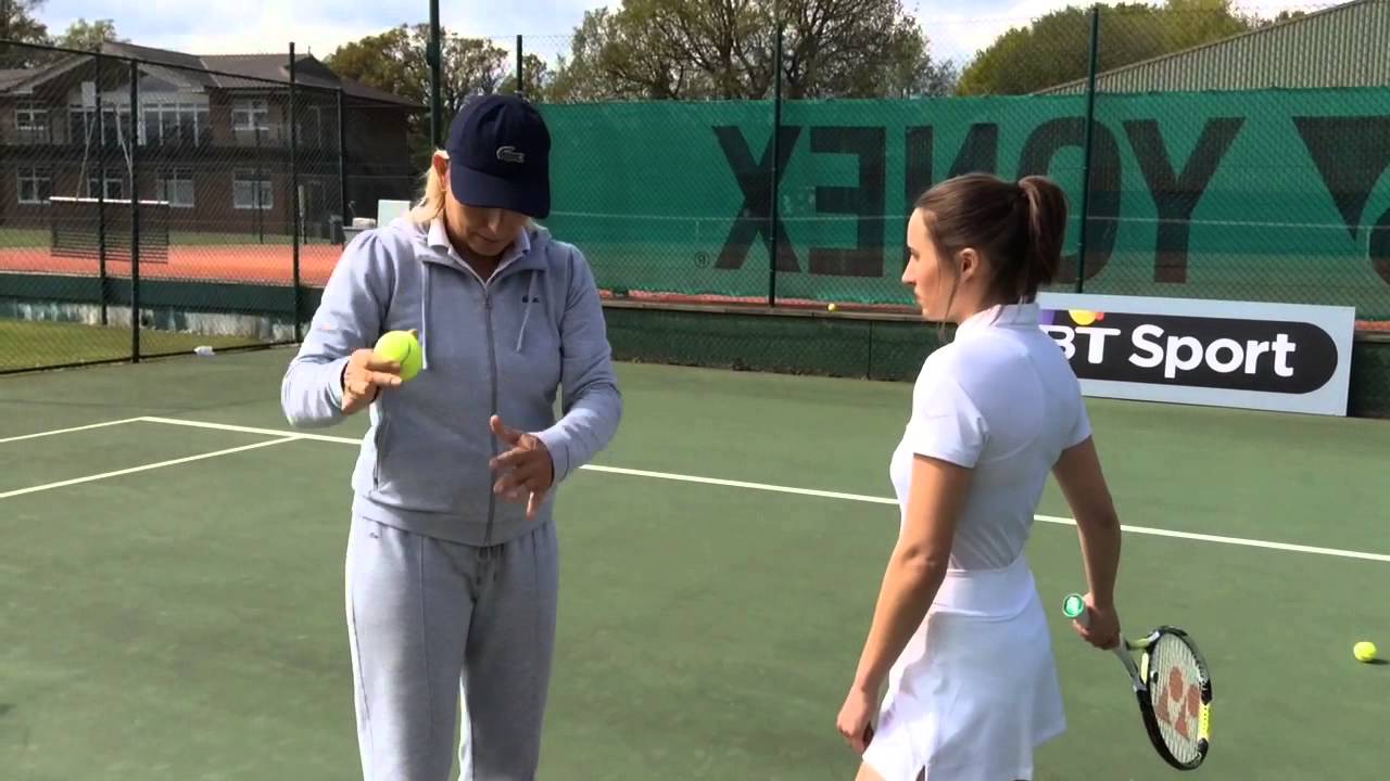 WATCH! Martina Navratilova give us a tennis lesson, just in time for Wimbledon!