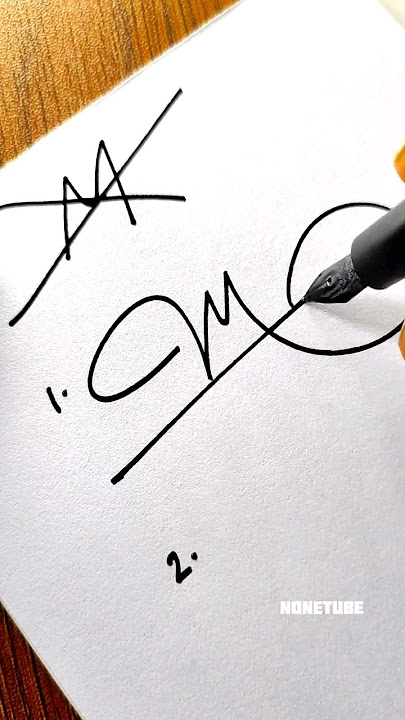 How to sign for the letter M ❤ ?