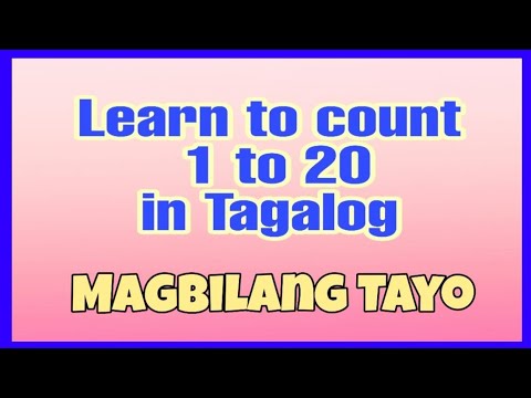 learn 1 20 numbers in tagalog youtube