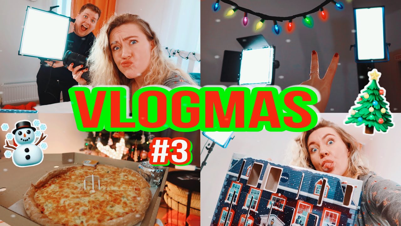 Vlogmas day 3 ! Секреты съемки на Ютабчик! Новогодний декор Икеа / Уютный вечер