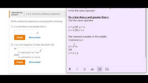 PYTHON Chaining Operators