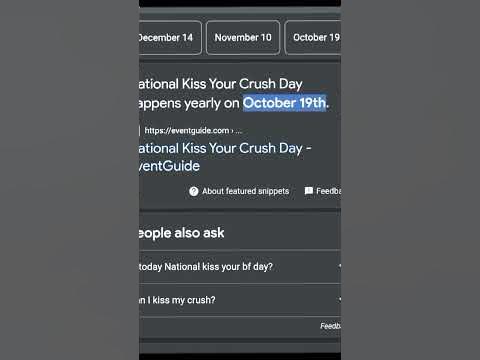 whens national kiss your gf day
