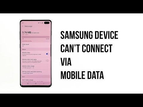 How to fix no mobile data or internet on a Samsung