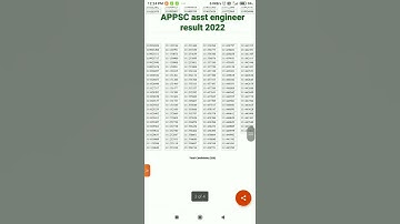 APPSC assistant engineer result 2022#appsc#shorts #link👇