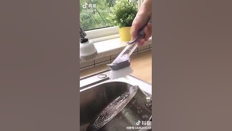 Bàn chải cọ rửa  nồi niêu xoong chảo chén bát 2in1 thông minh