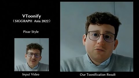 Only the face is animated and the video is distributed.