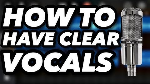 How to have clear vocals in GarageBand [IOS]