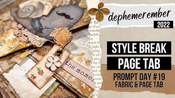 style break page tab with tuck spots - desaster loading... DEPHEMEREMBER #19