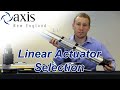 Linear Actuator Selection