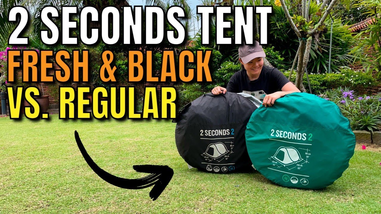 type Romantiek Reis Quechua Fresh & Black [VS] Regular 2 Seconds Tent - YouTube