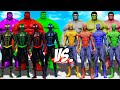 The Great War Of Team SPIDER-MAN Color &amp; Team HULK Color - EPIC SUPERHEROES WAR