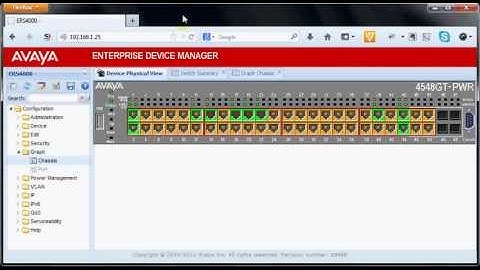 Avaya Enterprise Device Manager Idle Timeout