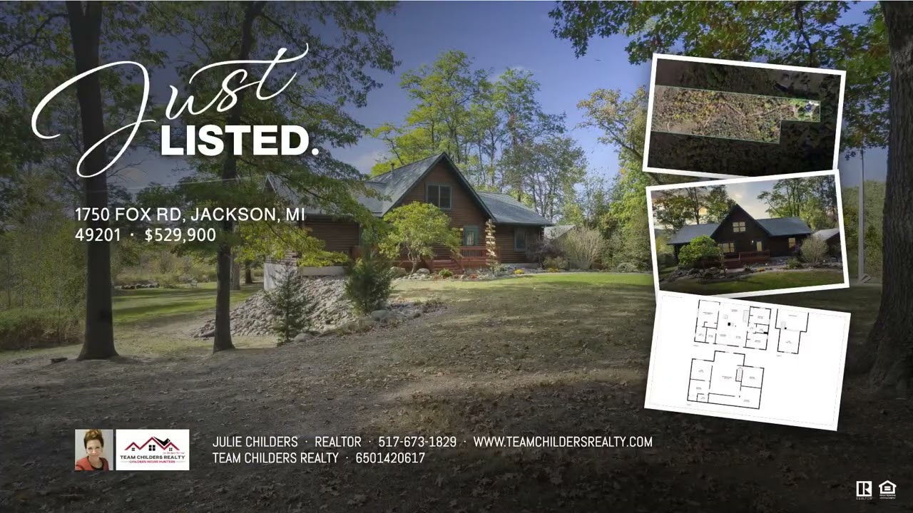 For Sale: Stunning log cabin on 10 acres! Michigan