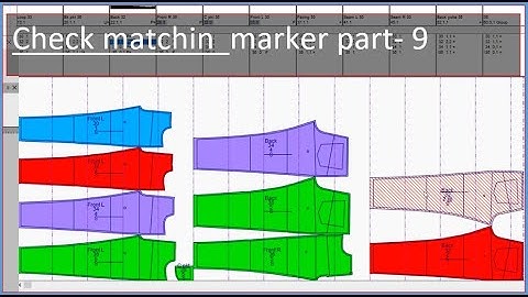 Block pattern making, Check matching marker, Auto marker, Consumption - optitex cad - Part 9
